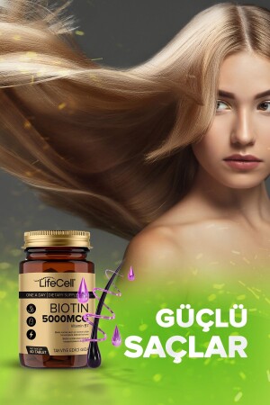 Biotin 5000 Mcg - Saç Ve Tırnak Vitamini Gıda Takviyesi - 6