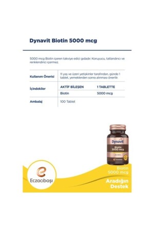 Biotin 5000mcg 100 Kapseln - 4