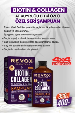 Biotin Collagen At Kuyruğu Bitki Özlü Dökülme Karşıtı- Hızlı Uzama Etkili Dolgunlaştırıcı Şampuan - 4