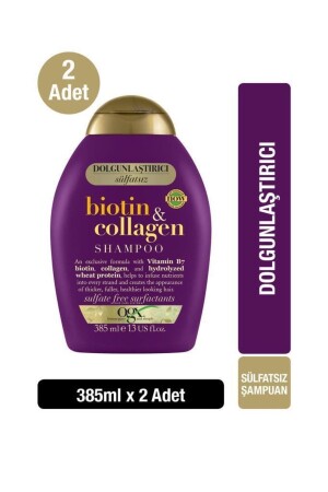 Biotin & Collagen Sülfatsız Şampuan 385 ml X 2 Adet - 2