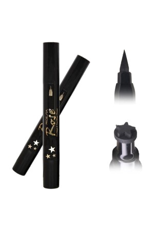 Bir Tarafı Kalem Bir Tarafı Yıldız Baskılı Eyeliner - İki Yıldız