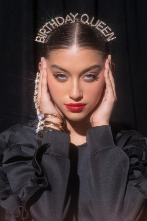 Birthday Queen Taşlı Birthday Doğum Günü Parti Taç - New Obsessions