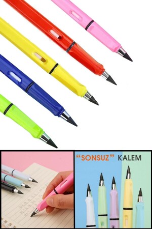 Bitmeyen Sonsuz Kalem Yeni Teknoloji Gerçek Tükenmez Mürekkepsiz Kurşun Eskiz Çizim Boyama Kalemi - 1