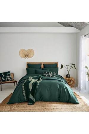 مقاس من قصر الملك الاخضر اللون عالي الجودة القطن الساتين غطاء غطاء bk5678fghişft - METİNEV