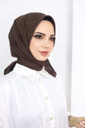 قماش كراس من البامبو - بنية قاسمة - BKED00017 - Diella