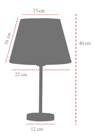 Black 2'li Abajur Metal Masa Lambası Beyaz - 4