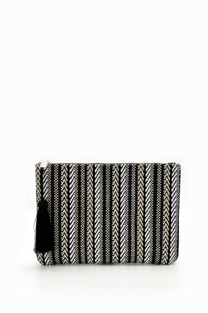 Black Garden Kadın Hasır Clutch & Portföy C062201 - 1