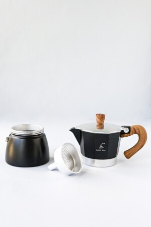 Black Goat 3 Cup Moka Pot - Siyah MKP004 - 4