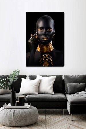 Black Gold Women Kanvas Tablo90x120 Cm BLKGLDWMN018 - 1
