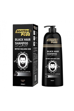 Black Hair Haarschwärzungsshampoo mit Pumpe 350 ml. - 1