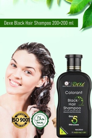 Black Hair Shampoo Saç Siyahlaştırıcı Şampuan Seti 200ml 200ml - 4