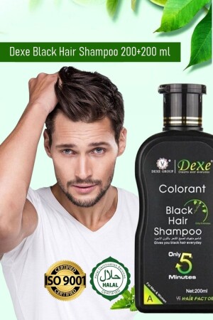 Black Hair Shampoo Saç Siyahlaştırıcı Şampuan Seti 200ml 200ml - 5