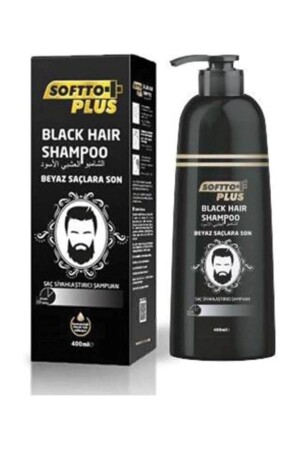 Black Hair Shampoo Siyahlaştırıc Beyaz Saçlar Için Siyah Şampuan 350ml - 1