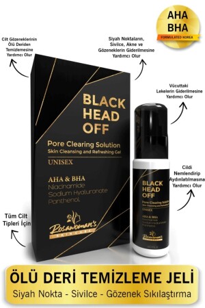 BLACK HEAD OFF AHA BHA GEL Mitesser, Akne, Pickel und abgestorbene Haut 60 ml 0013 - 1