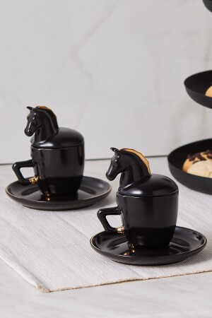 Black Horse Kaffeetassen-Set für 2 Personen 90 ml 153. 03. 06. 6911 - 4