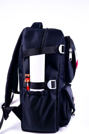 Black Lejon Company Kawaii-Rucksack im koreanischen Stil, komplett mit Zubehör, orthopädischer Alltagsrucksack für die Schule - 4