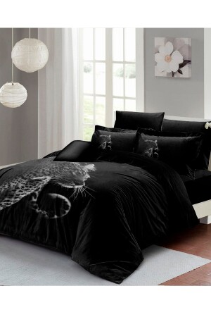 Black Panther Doppelbett-Bettbezug-Set, speziell gewebter Baumwollsatin, 3D-Sonderdesign MONOHOME25038 - 2