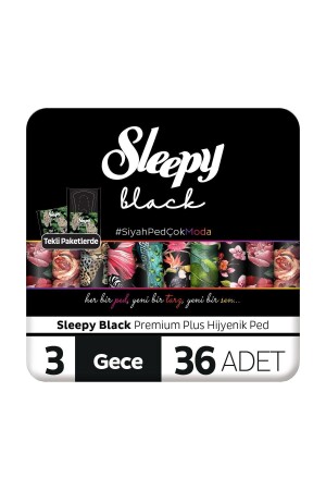 Black Premium Plus Hijyenik Ped Gece 36 Adet Ped - 1