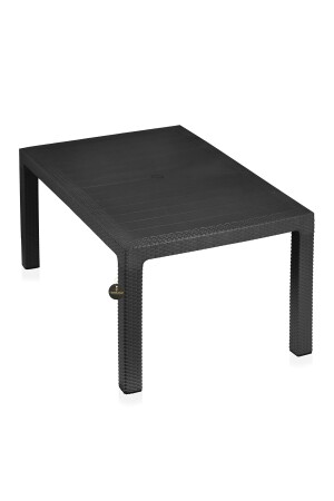 Black Series Tischset für 6 Personen, Garten, Balkon, Terrasse, 90 x 150, Tischset mit 6 Stühlen, BlackSeri - 5