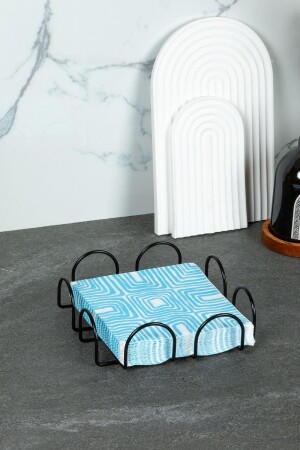 Black Serisi Metal Paslanmaz Peçetelik-Peçete Düzenleyici - Doreline