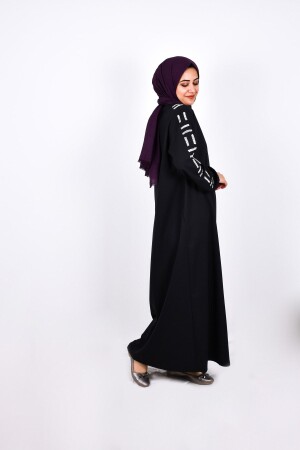 Black Stone Detaillierte Abaya der neuen Saison - 1