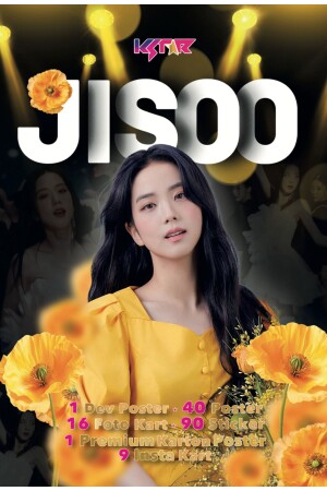 Blackpink Jisoo Promo Albüm (POSTER - STİCKER - FOTOKART) Kpop - 1