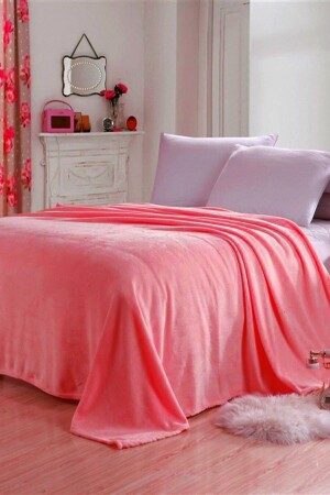 Blanket Pembe Çift Kişilik Wellsoft Peluş Battaniye Polar Tv-dizi Battaniyesi 170x230 Cm. ATLY96 - 5