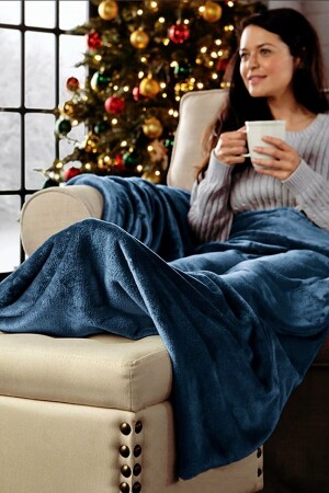 Blanket Siyah Çift Kişilik Wellsoft Peluş Battaniye Polar Tv-dizi Battaniyesi 170x230 ATLY96 - 5