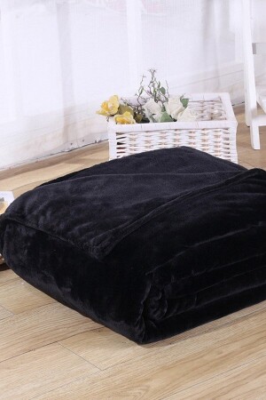 Blanket Siyah Çift Kişilik Wellsoft Peluş Battaniye Polar Tv-dizi Battaniyesi 170x230 ATLY96 - 6