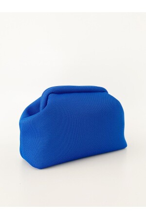 Blaue Clutch-Handtasche für Damen - 2