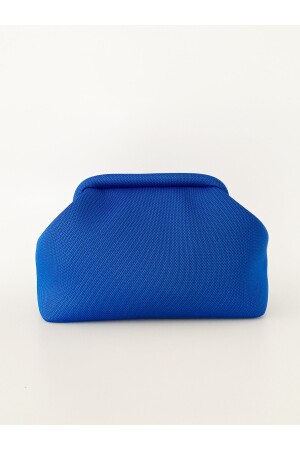 Blaue Clutch-Handtasche für Damen - 4