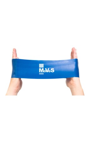 Blaue Farbe, 7 x 5 cm x 30,5 cm, Schlaufe für Muskel- und Beindehnung, Pilates-Widerstand, elastisch, Stufe 4 859 - 1