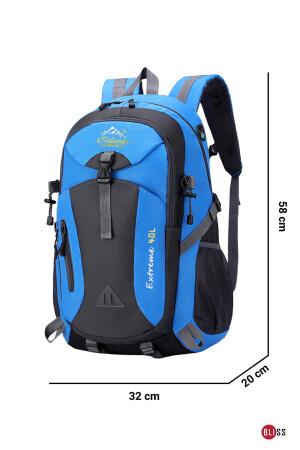 Blaue importierte funktionale, wasserdichte Outdoor-Bergsteiger-Sporttasche mit mehreren Taschen, 40 lt - 3