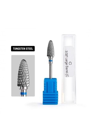 Blaue Metallfräse, elektrische Nagelfeile, Spitze, prothetischer Nagel - Tnl