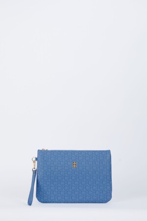 Blaue Portfolio- und Clutch-Tasche für Damen 05PO24Y1766 - 1