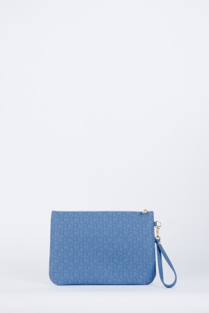 Blaue Portfolio- und Clutch-Tasche für Damen 05PO24Y1766 - 6