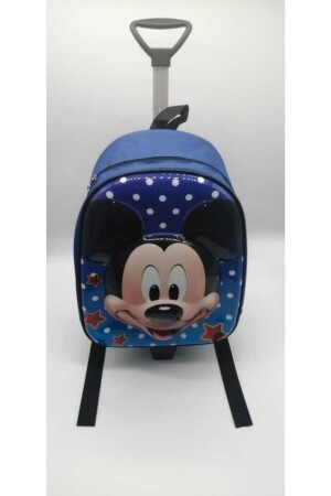 Blauer Kindergartenrucksack mit Micky-Maus-Figur und geprägtem Rakel SD000000000069 - 6