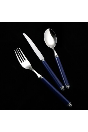 Blaues 18-teiliges Gabel-Löffel-Messer-Set für 6 Personen 500. 01. 02. 0567 - 2