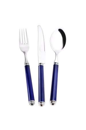 Blaues 18-teiliges Gabel-Löffel-Messer-Set für 6 Personen 500. 01. 02. 0567 - 6