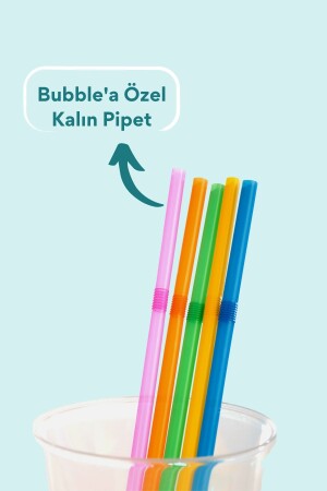 Blaues Schmetterlings-Bubble-Tee-Set - 6