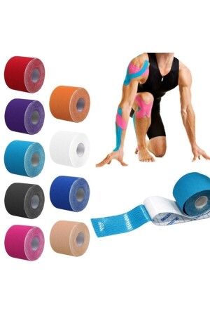 Blaues Sportler-Tape, 5 Meter x 5 cm, Kinesio-Tape - 1