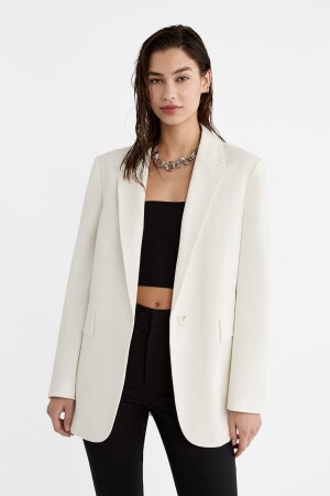 Blazer mit normaler Passform - 1