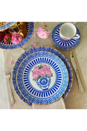 Blue Blanc Pembe Gül Tabak 23 Cm - 4