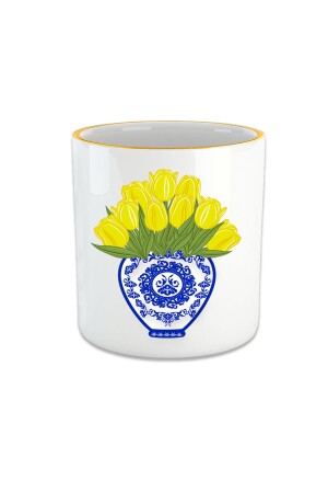 Blue Blanc Tulip Espresso, doppelte türkische Kaffeetasse – Tasse ohne Henkel FIN172 - 2