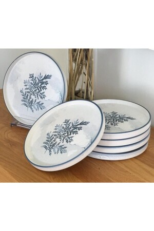 Blue Magic Stackable 21 Cm 6 Kişilik Pasta Tabağı Beyaz 280 - Keramika