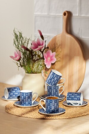 Blue Star Kaffeetassen-Set für 6 Personen 90 ml - 1