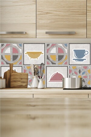 ملصق غطاء ورق المصفوفة من طلاء المطبخ من المكتب - Blueaçikhava