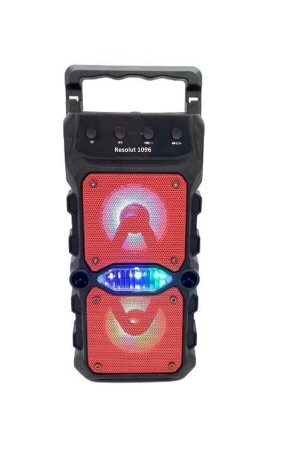 Bluetooth Hoparlör Parti Hoparlörü Işıklı Kablosuz Speaker Ledli Ses Bombası Radyo Usb Sd Girişli resolut1096 - 5