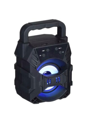 Bluetooth Hoparlör Taşınabilir Ses Bombası Led Işıklı Extra Bass Ses Radyolu Speaker Sd Kart-usb Tln-057 - 1