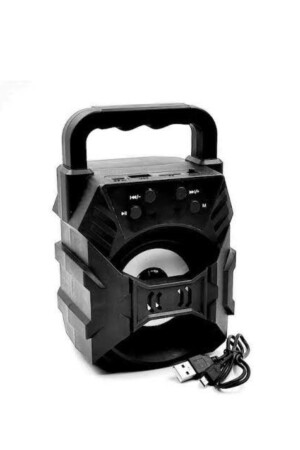Bluetooth Hoparlör Taşınabilir Ses Bombası Led Işıklı Extra Bass Ses Radyolu Speaker Sd Kart-usb Tln-057 - 6